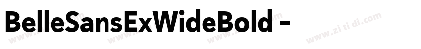 BelleSansExWideBold 字体转换 BelleSansExWideBold 字体转换